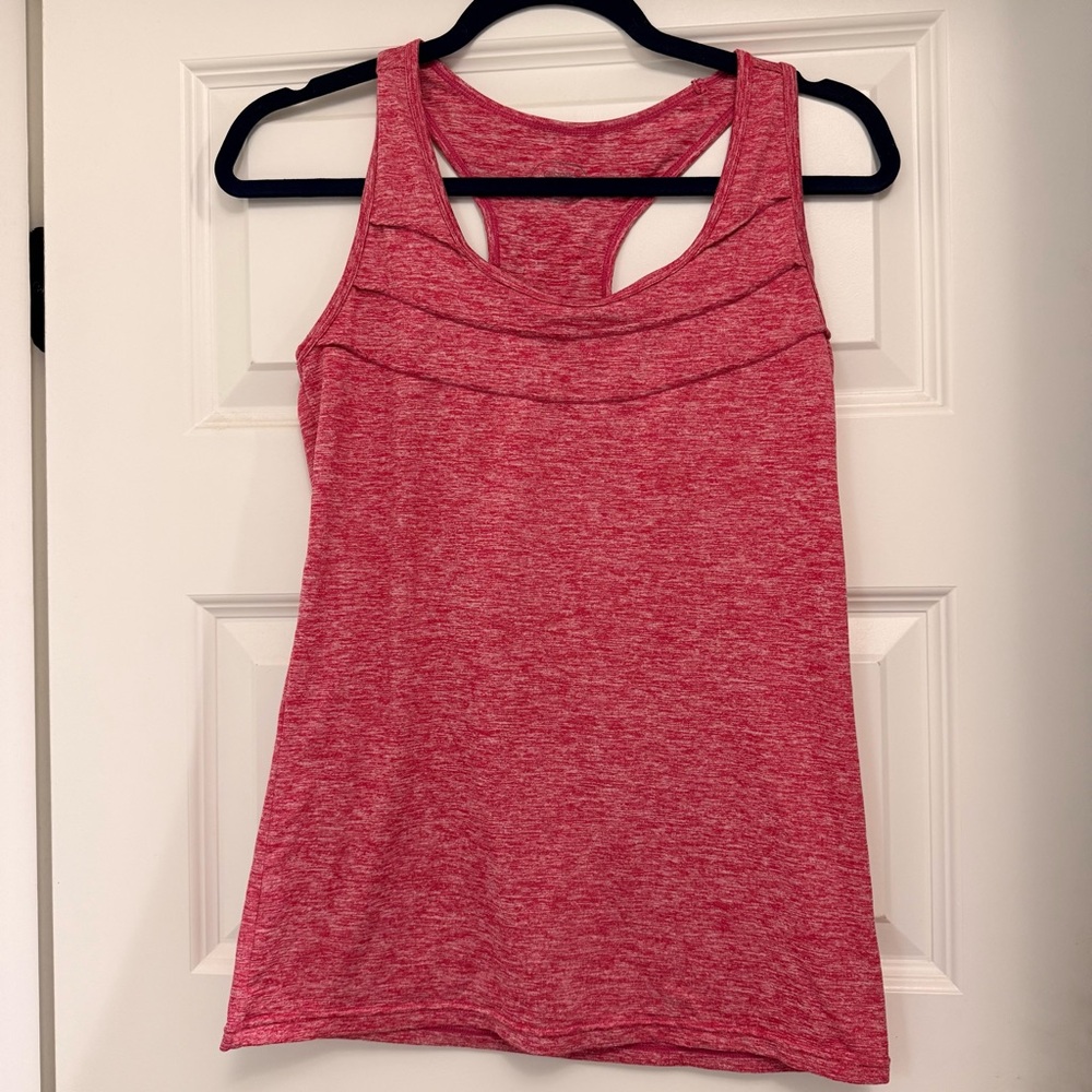 Oiselle Racerback Tank Heathered Red
